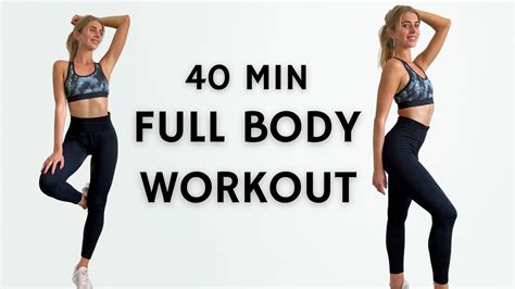 40 Min Full Body Hiit Workout Lower Body Burn Fat And Build Muscle No