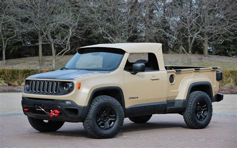 Jeep Comanche Concept El Renegade Debuta Con Carrocería Pick Up