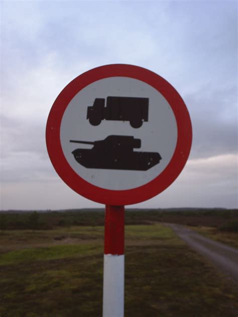 Unusual Road Sign Scotland British Army Firing Range Near Flickr