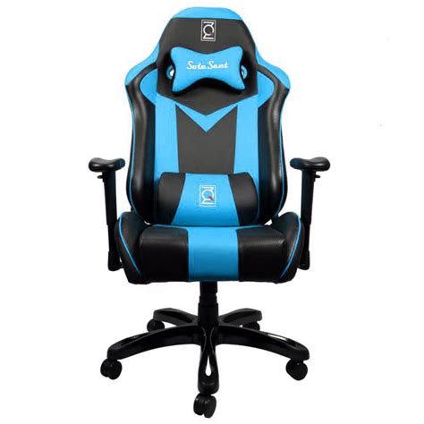 Zqracing Rebel Series Gaming Office Chair Blackblue Js01 Black