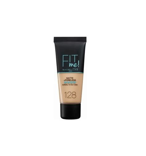 MAYBELLINE FIT ME MATTE PORELESS BASE DE MAQUILLAJE PIEL MIXTA A GRASA 128 WARM NUDE 30 Ml