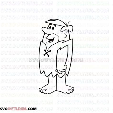 Barney Rubble The Flintstones 4 Outline Svg Dxf Eps Pdf Png