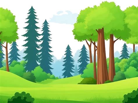 Forest Trees Clipart Png Images Forest Clipart Material Cartoon Clip