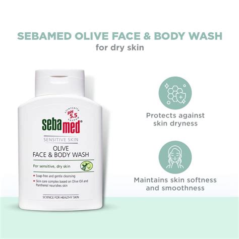 Buy Sebamed Olive Face And Body Wash Ph 5 5 Soap Free Sensitive Dry Skin With Olive Oil