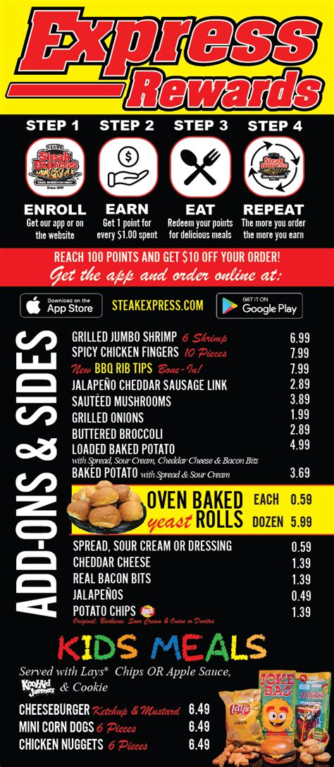 Our Menu :: Steak Express - Steak Delivery