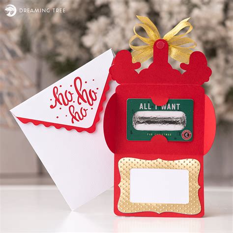 Santa Gift Card Holder SVG SVG Files For Cricut And Silhouette