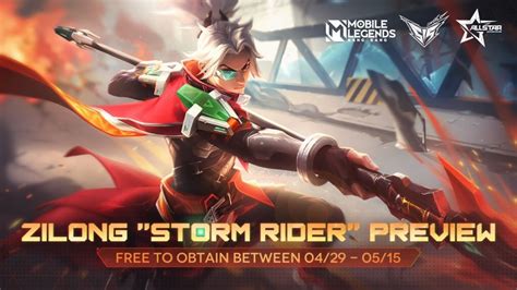 MLBB 515 Sambut Skin Storm Rider Zilong Cek Preview Dan Efek Skillnya