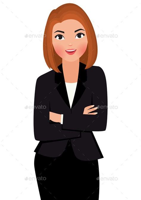 Young Business Woman By Jelizarose Stock Vector Cartoon Illustration