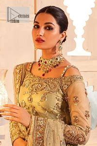 Olive Green Short Shirt Double Layer Lehenga For Mehndi Wear