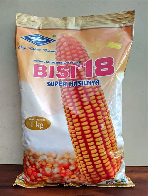 Benih Jagung Hibrida F1 Bisi 18 Cap Kapal Terbang Isi 1 Kg Lazada