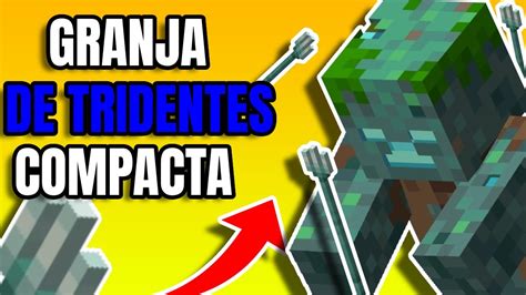 FACIL GRANJA De TRIDENTES SENCILLA Minecraft BEDROCK 1 19 YouTube