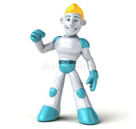 Robot 3d Illustration Stock Illustration Illustration Of Manga