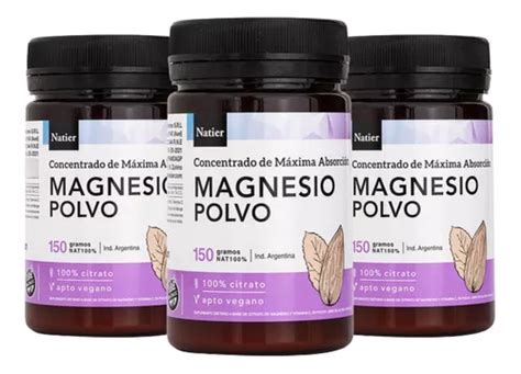 Magnesio En Polvo Concentrado Natier Grs Unidades En Venta En