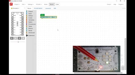 Techstarter And Blockly For Picaxe Getting Started With A Blinky