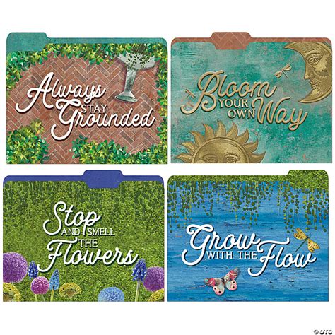 Eureka Curiosity Garden File Folders 4 Per Pack 6 Packs