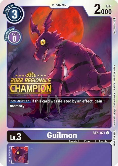 Guilmon Championship Digimon Cardtrader