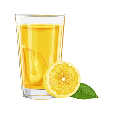 Premium Vector Vector Orange Juice Healthy Drink In Glass And Citrus Fruit Is Isolated In The