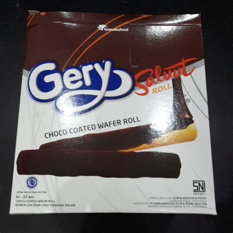 Jual Gery Saluut Choco Coated Wafer Roll Box Shopee Indonesia