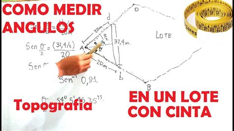 Como Medir Ngulos Con Cinta Topograf A Youtube