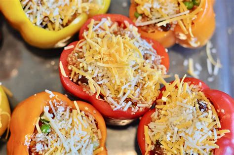 Quinoa Stuffed Peppers - Intentional Edit - Organizing and All Things Home