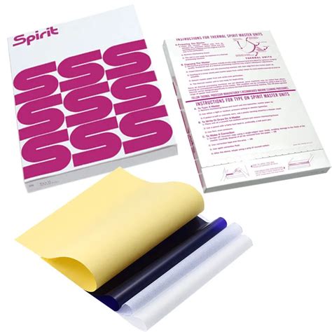 100 Sheets Spirit Thermal Tattoo Transfer Paper A4 Size Thermal Stencil