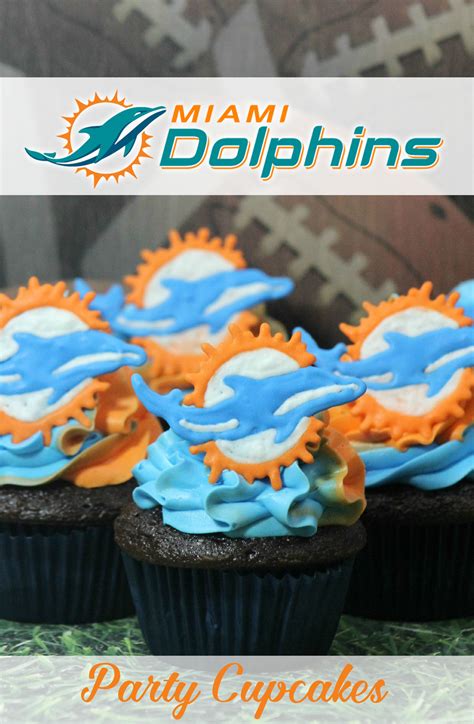 Miami Dolphins Cupcakes | Go Fins! - Mommy Mafia