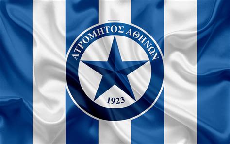 Download wallpapers Atromitos FC, 4k, Greek football club, emblem ...