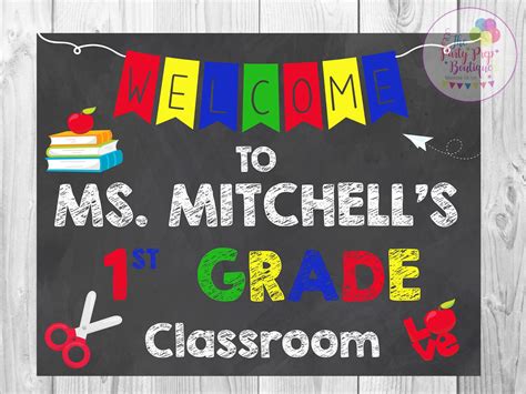 Classroom Welcome Sign Classroom Decor Digital Classroom - Etsy