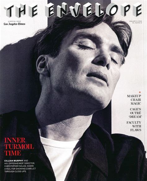 The Envelope Magazine January Cillian Murphy Cover Ebay