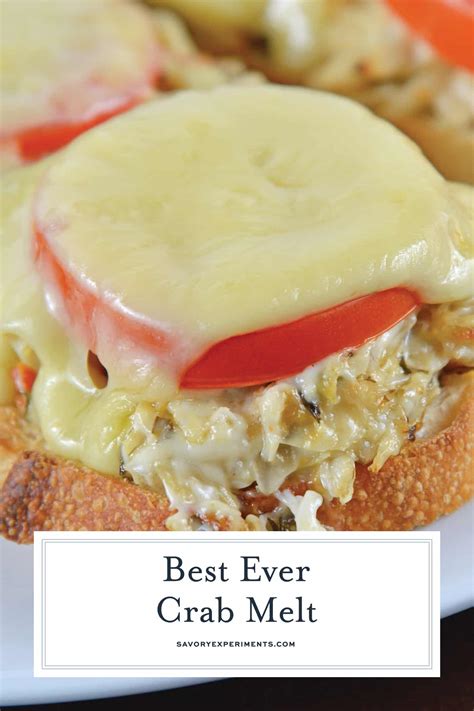 Crab Melt Recipe - The Best Open Faced Sandwich Recipe