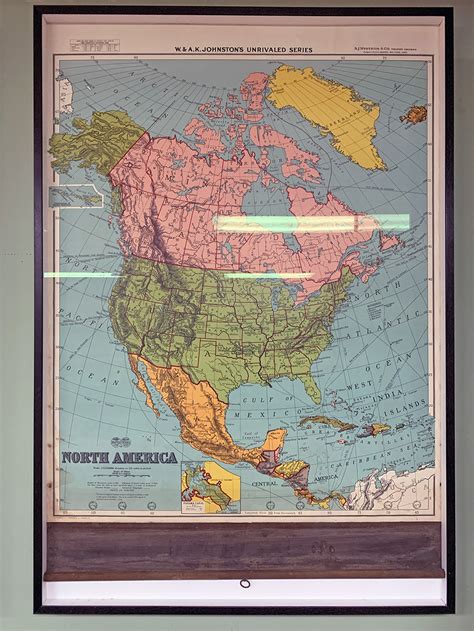 North America Map – McFarland Early Americana museum