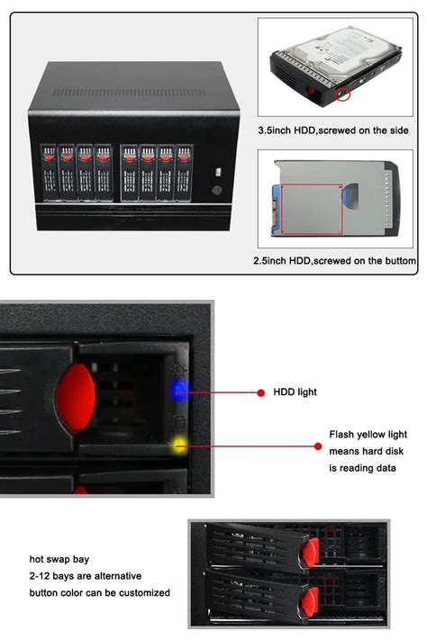8 Bay Hot Swap Server Case Ideal For Network Cloud Storage