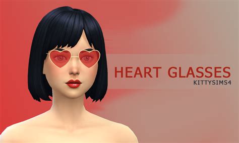 Kittysims4 Heart Glasses Bgc New Mesh All Lods Disallowed For