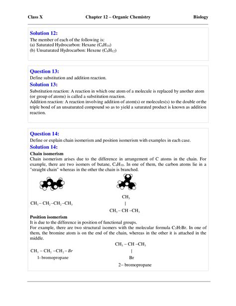 Selina Solutions Class Concise Chemistry Chapter Organic