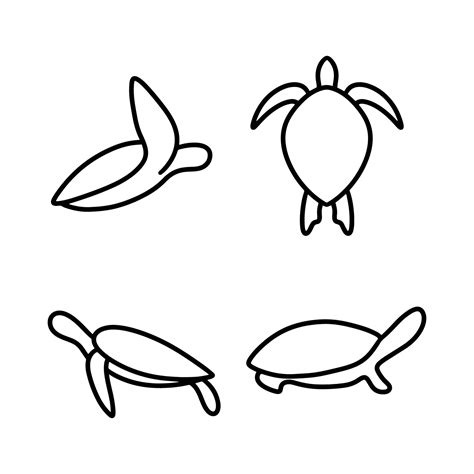 Turtle logo design template icon illustration 21558081 Vector Art at ...