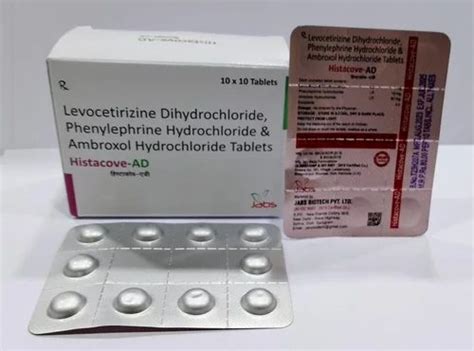 Levocetirizine Hcl Mg Phenylephrine Hcl Mg Ambroxol Hcl Mg