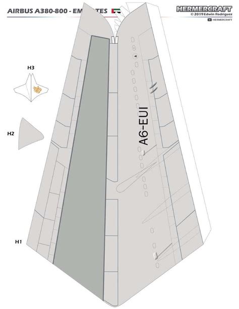 Template A380 Papercraft