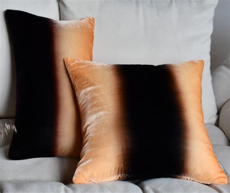 Ombre Velvet Throw Pillow Cover X Hand Dyed Etsy