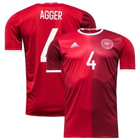 Danmark Hjemmedrakt 2016 AGGER 4 Barn Unisportstore No