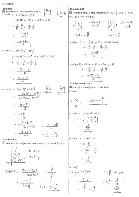 【高校数学Ⅱ】三角関数 教科書（問題・解答・公式・解説） 学校よりわかりやすいサイト