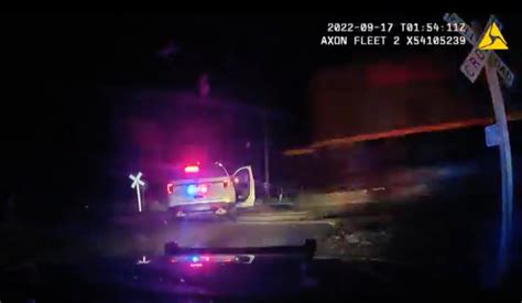 Body Cam Video Shows Train Hit Colorado Police Car With Woman Inside