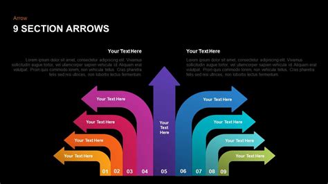 Section Arrows Powerpoint Template And Keynote Slide