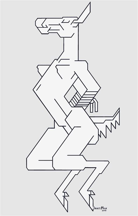 Inktober2018 Angular Colorless By BeastMilk Hentai Foundry