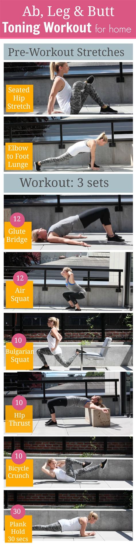 Ab, Leg, And Butt Workout At Home Pictures, Photos, and Images for ...