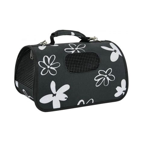 ZOLUX Torba Transportowa Flower Czarna Duża rozmiar L 25x50 5x33cm