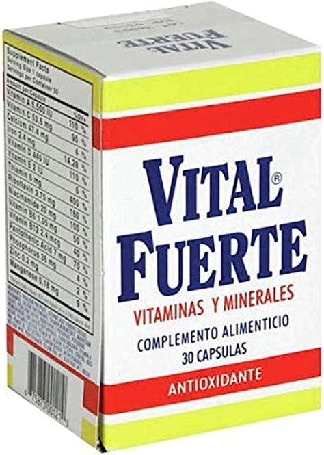 VITAL FUERTE 30 TABLETA Distribuidor De FARMAMEDICA S A