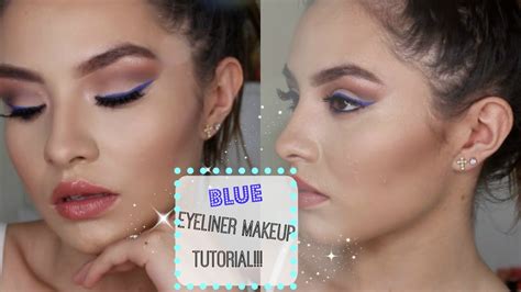 Blue Eyeliner Makeup Tutorial Youtube