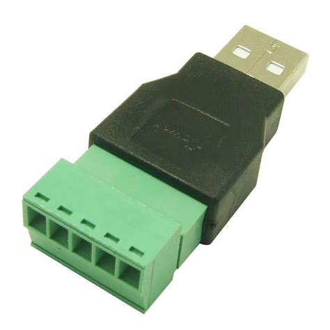 Usb A Connector Male Met Schroef Terminals Domoticx