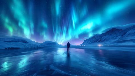 Norther Lights Alone Scenery 4K 1473a Wallpaper PC Desktop