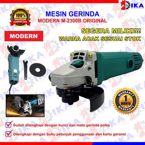 MODERN M 2300 B Gerinda Tangan 4 Inch Angle Disc Grinder Gurinda Grinda